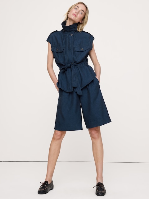 TENCEL™-Cotton-Linen Bermuda Short