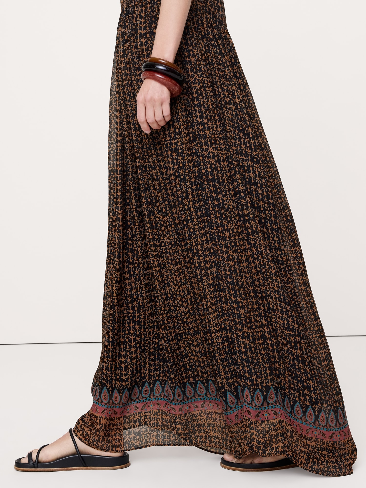 Image number 8 showing, Georgette Strappy Maxi Dress