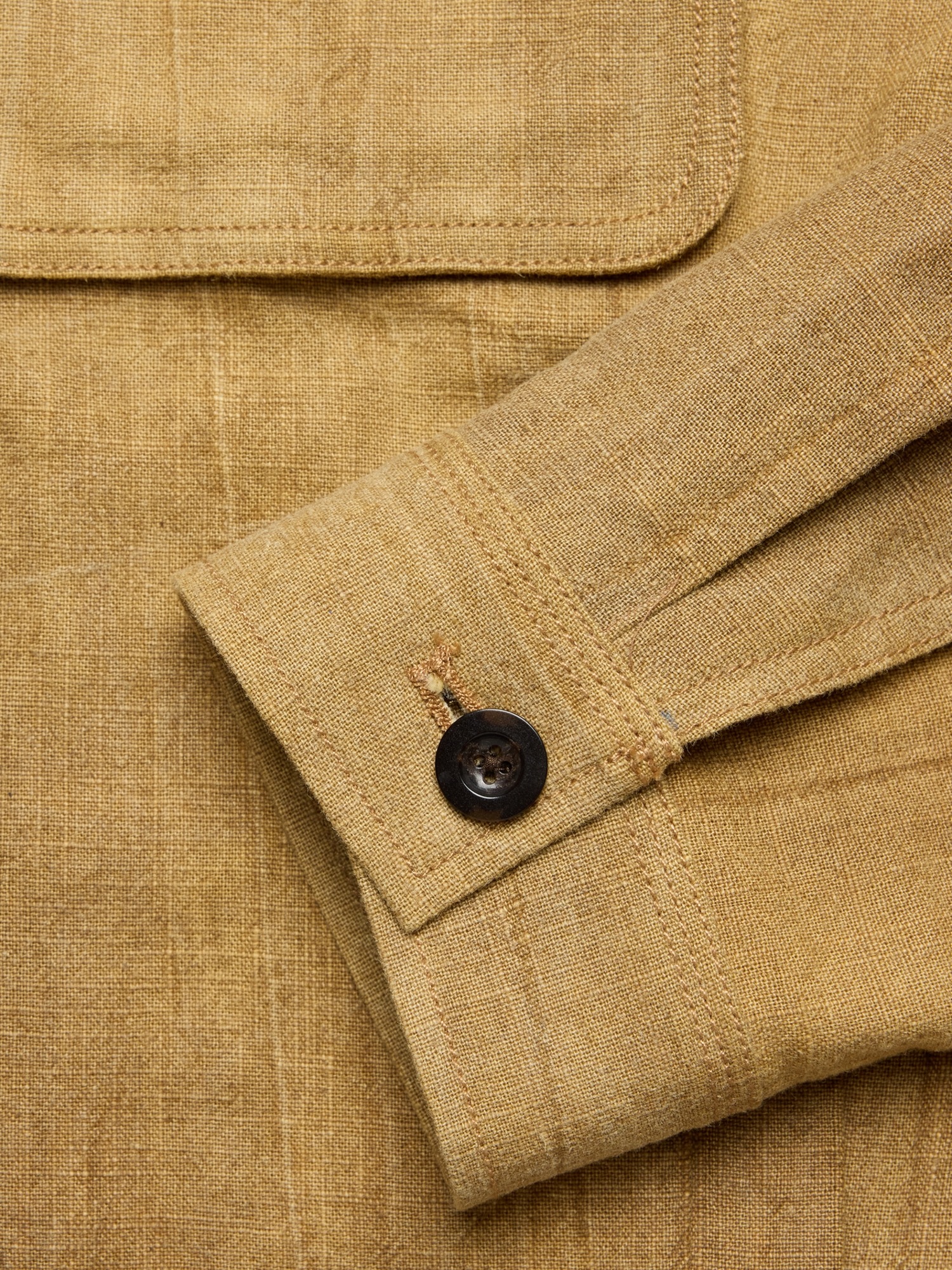 Мужская куртка Banana Republic Ramie-Cotton Flight, цвет: Хаки бежевый — фото 4
