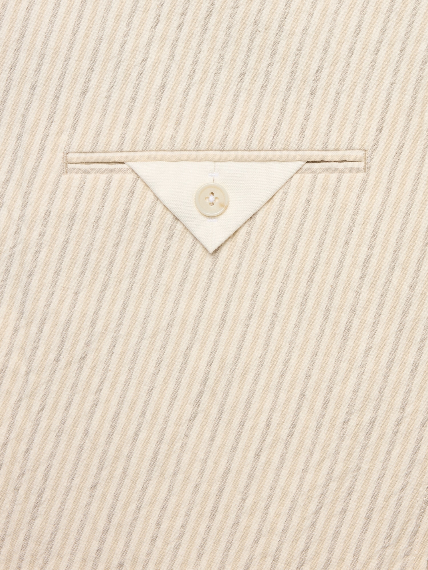 Image number 7 showing, Double-Breasted Italian Cotton-Linen Seersucker Suit Jacket