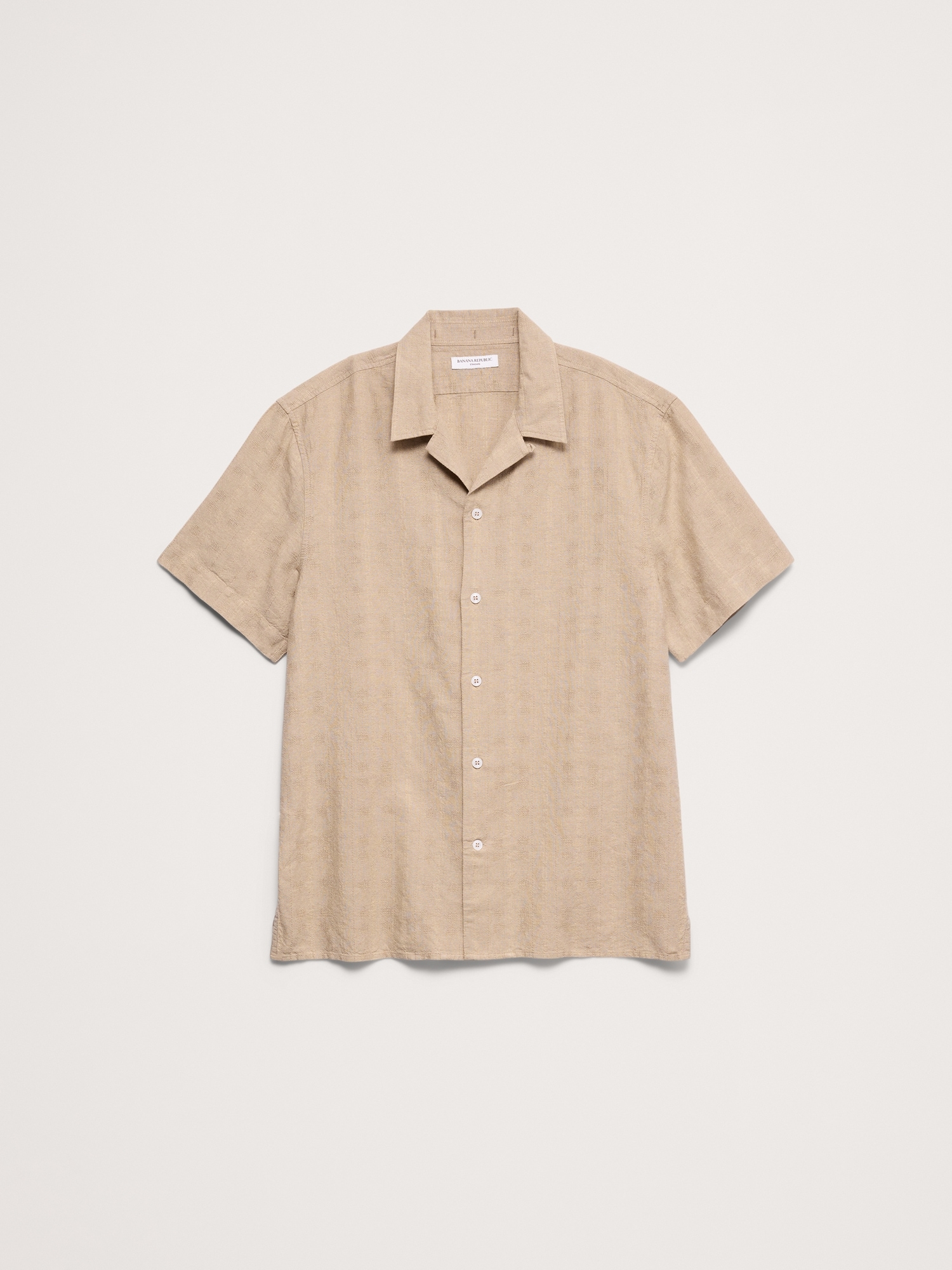 Image number 5 showing, Standard-Fit Cotton-Linen Resort Shirt