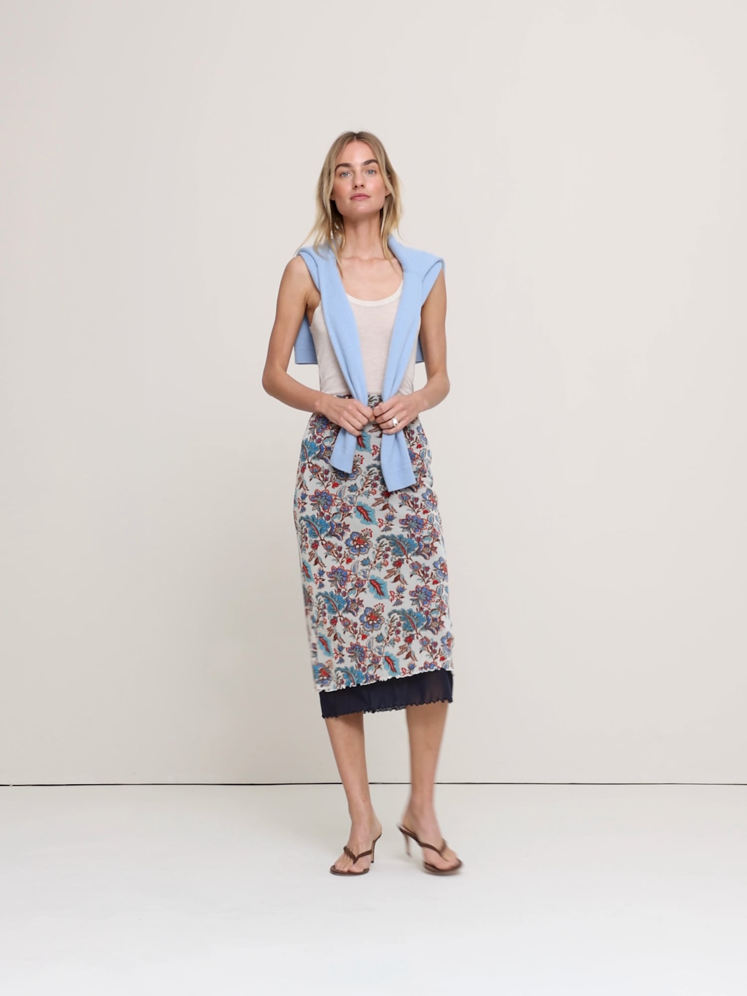 Mesh Midi Skirt - thumbnail 4