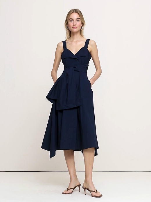 banana republic royal blue dress Women's Cotton Poplin Wrap Shirt White Petite Size 8 Tamanhos:M