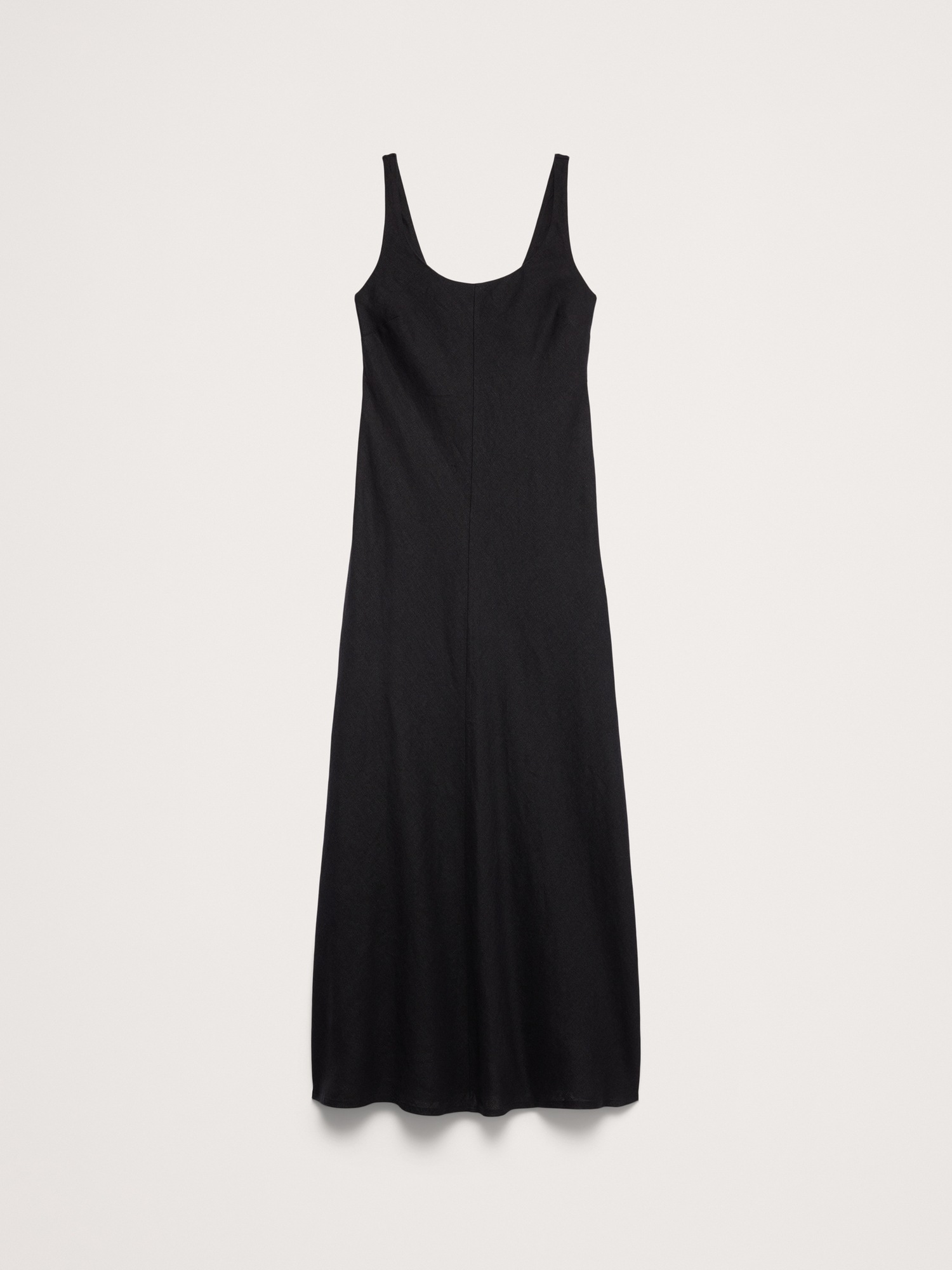 Женское платье Banana Republic Linen Bias-Cut Maxi, цвет: Чёрный — фото 4