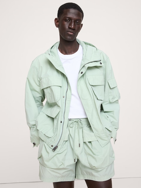 Relaxed Multi-Pocket Flight Jacket