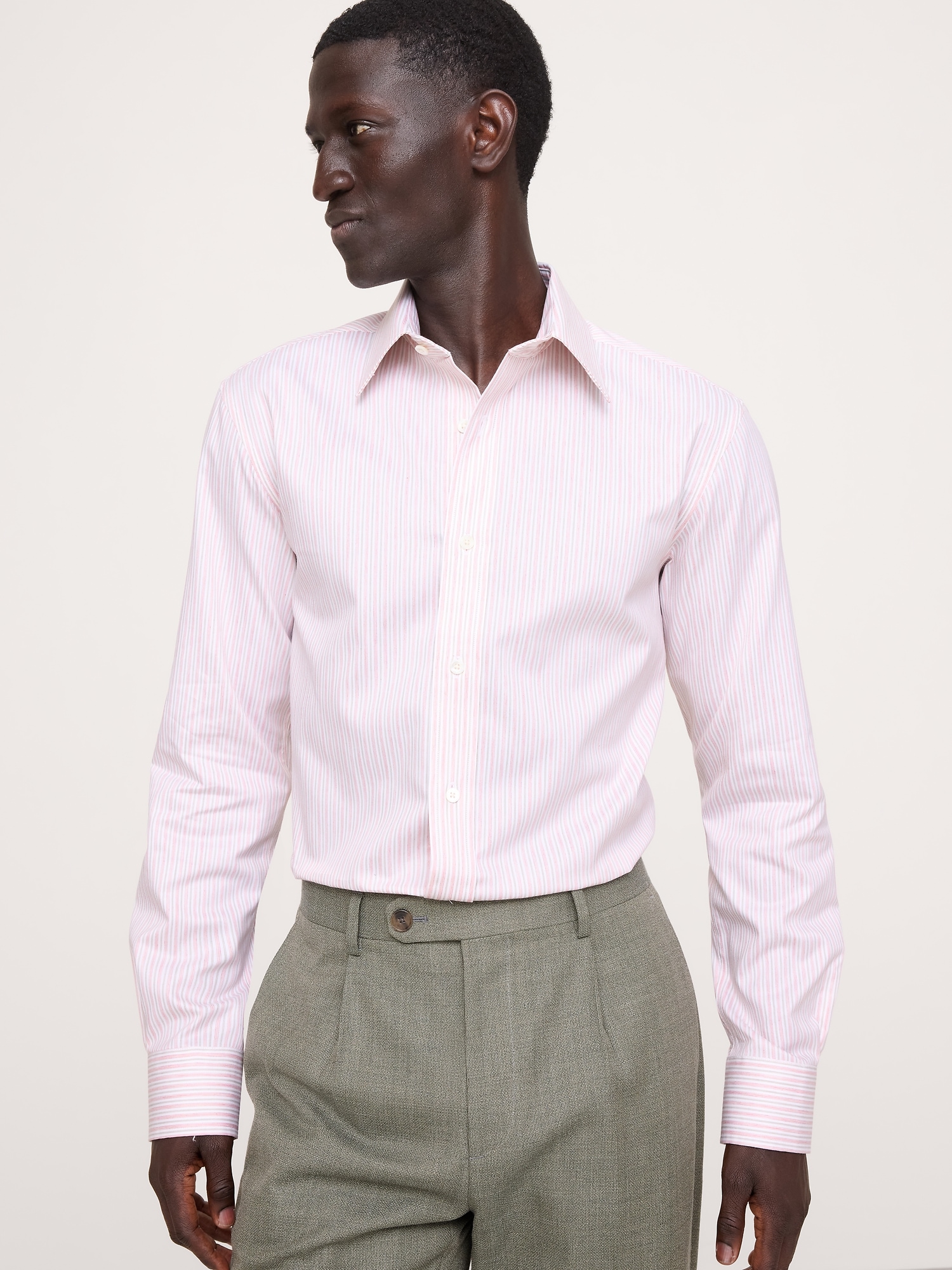 Image number 1 showing, Slim-Fit Wrinkle-Resistant Dress Shirt