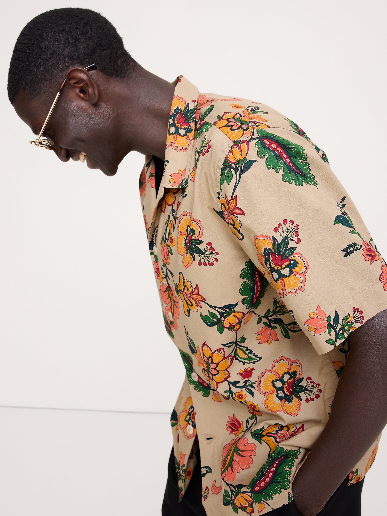 Image number 4 showing, Relaxed-Fit Cotton Poplin Resort Shirt