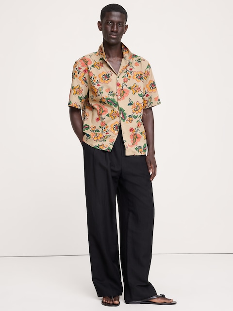 Relaxed-Fit Cotton Poplin Resort Shirt