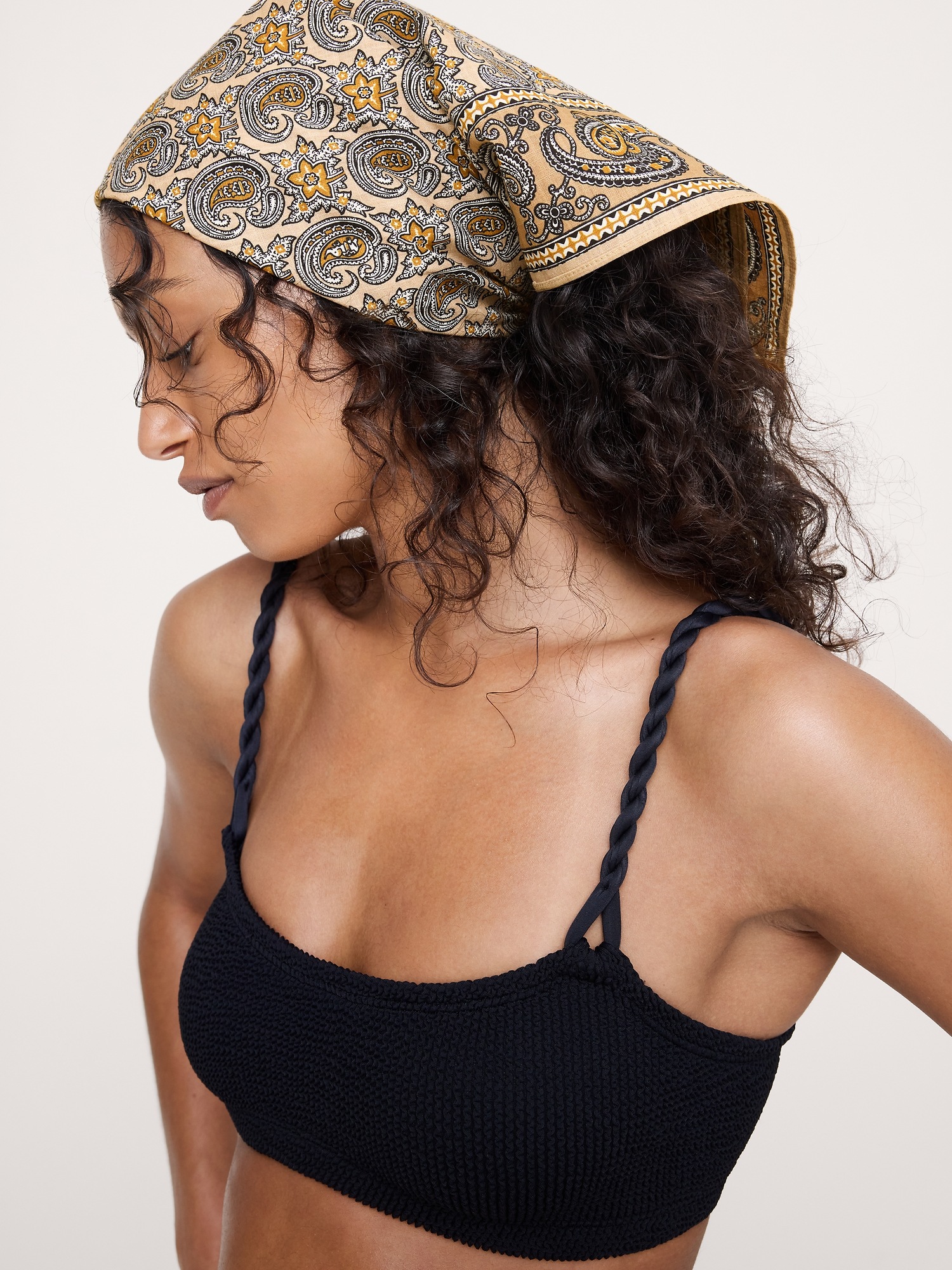 Banana Republic Cotton Bandana, цвет: Слоновая кость с принтом — фото 2