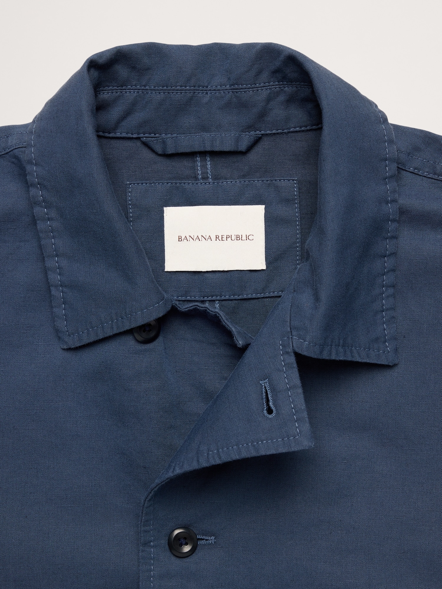 Image number 7 showing, Italian Linen-Cotton Shirt Jacket