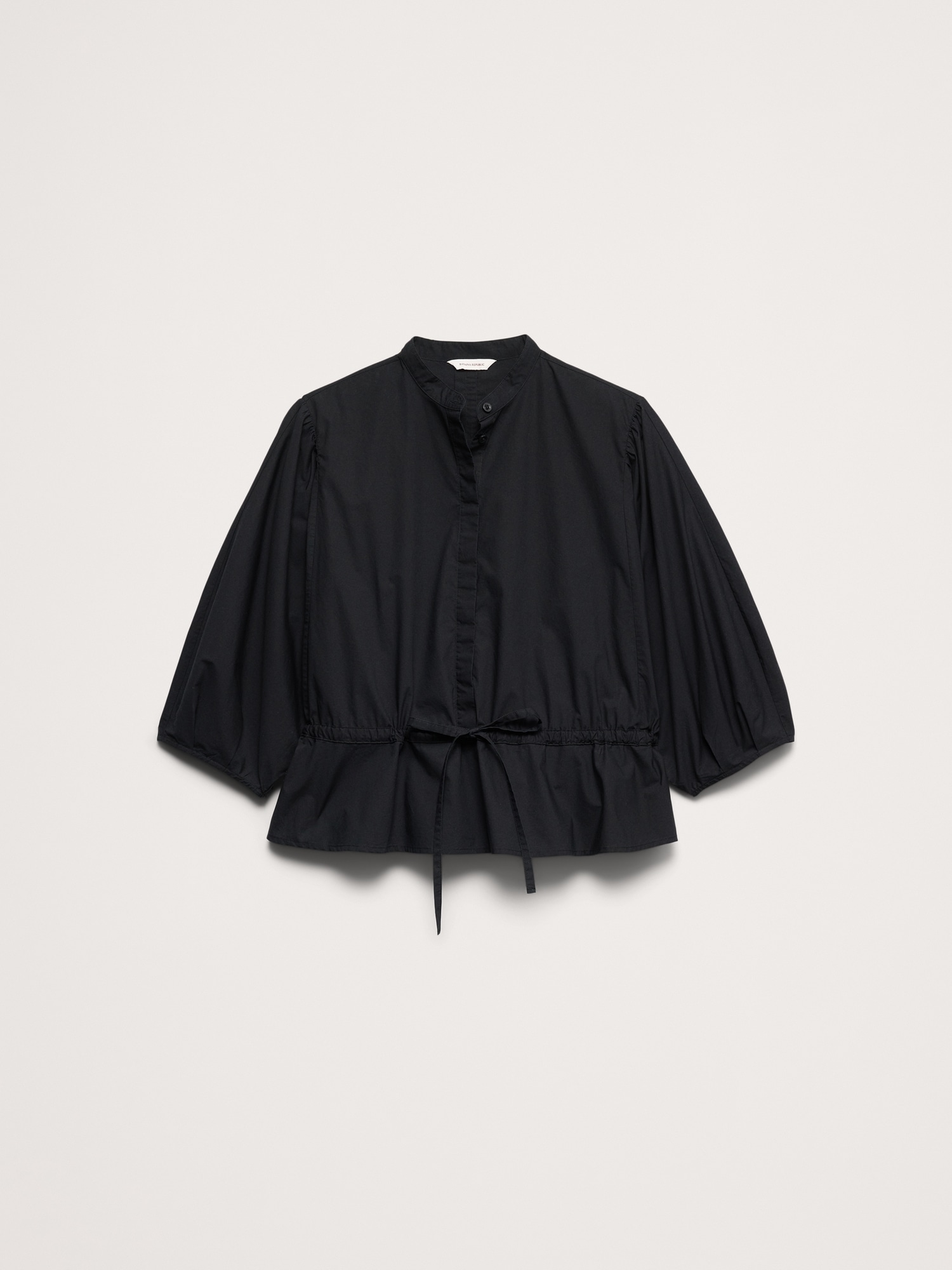 Image number 7 showing, Cotton Poplin Tie-Waist Top