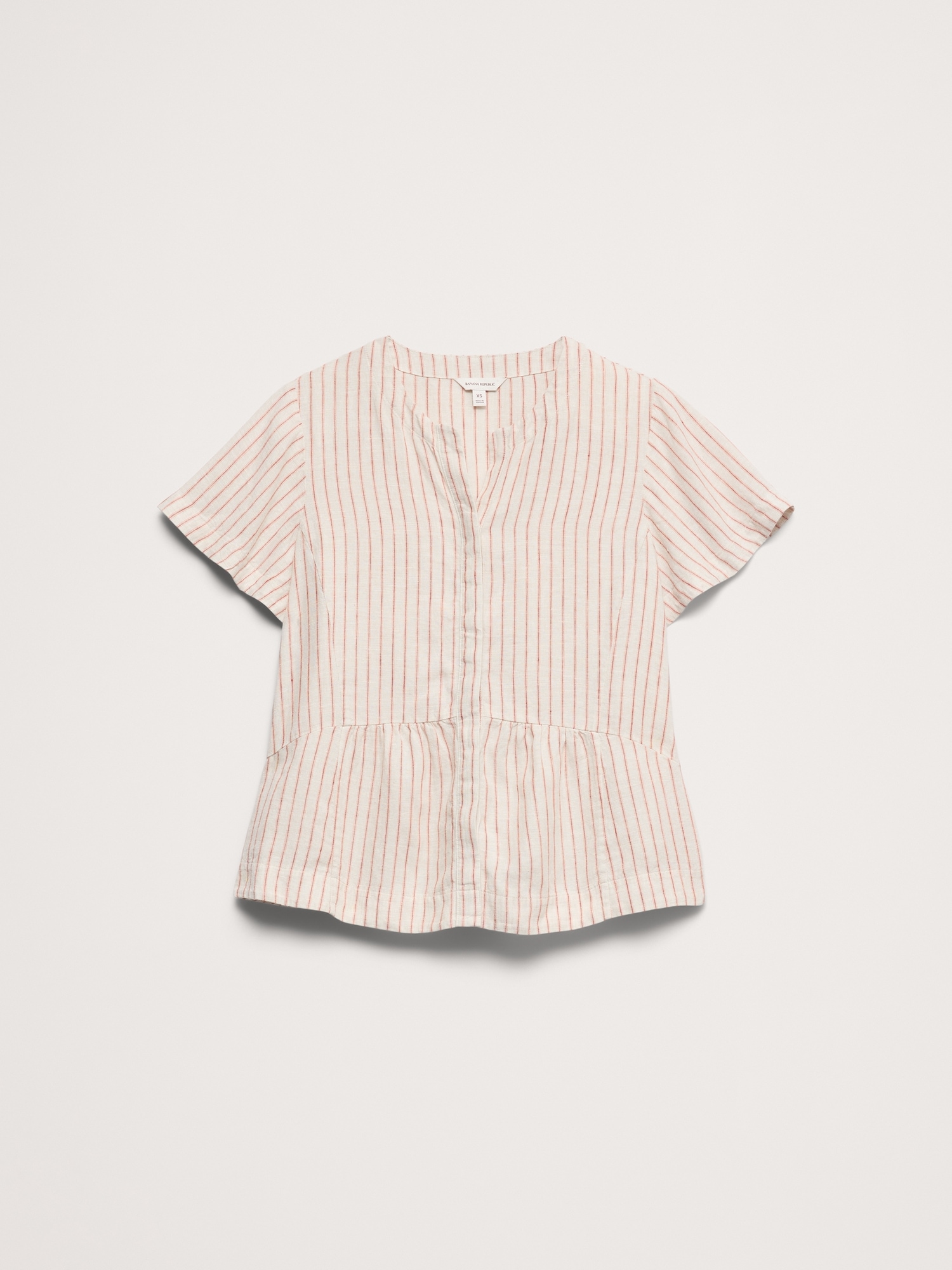 Image number 8 showing, Linen Flutter-Sleeve Top