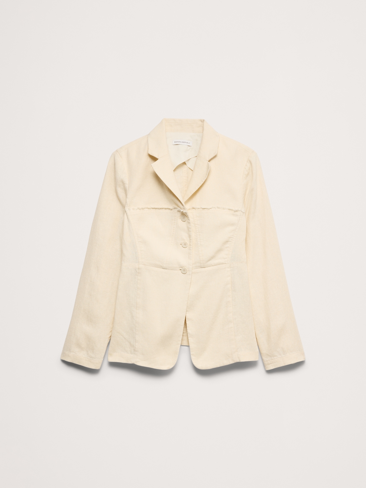 Image number 5 showing, Fringe Linen Blazer