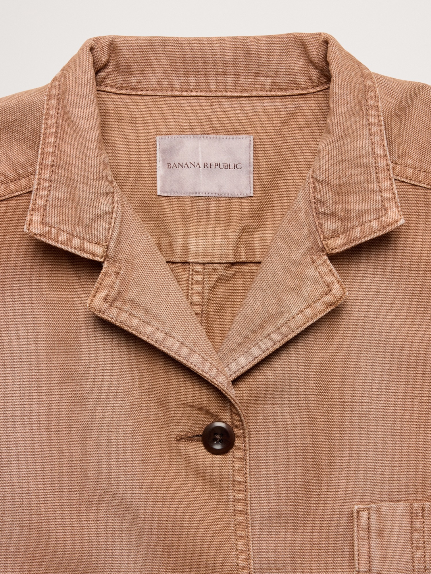 Женская куртка Banana Republic Canvas Utility, цвет: Рыжевато-коричневый — фото 6
