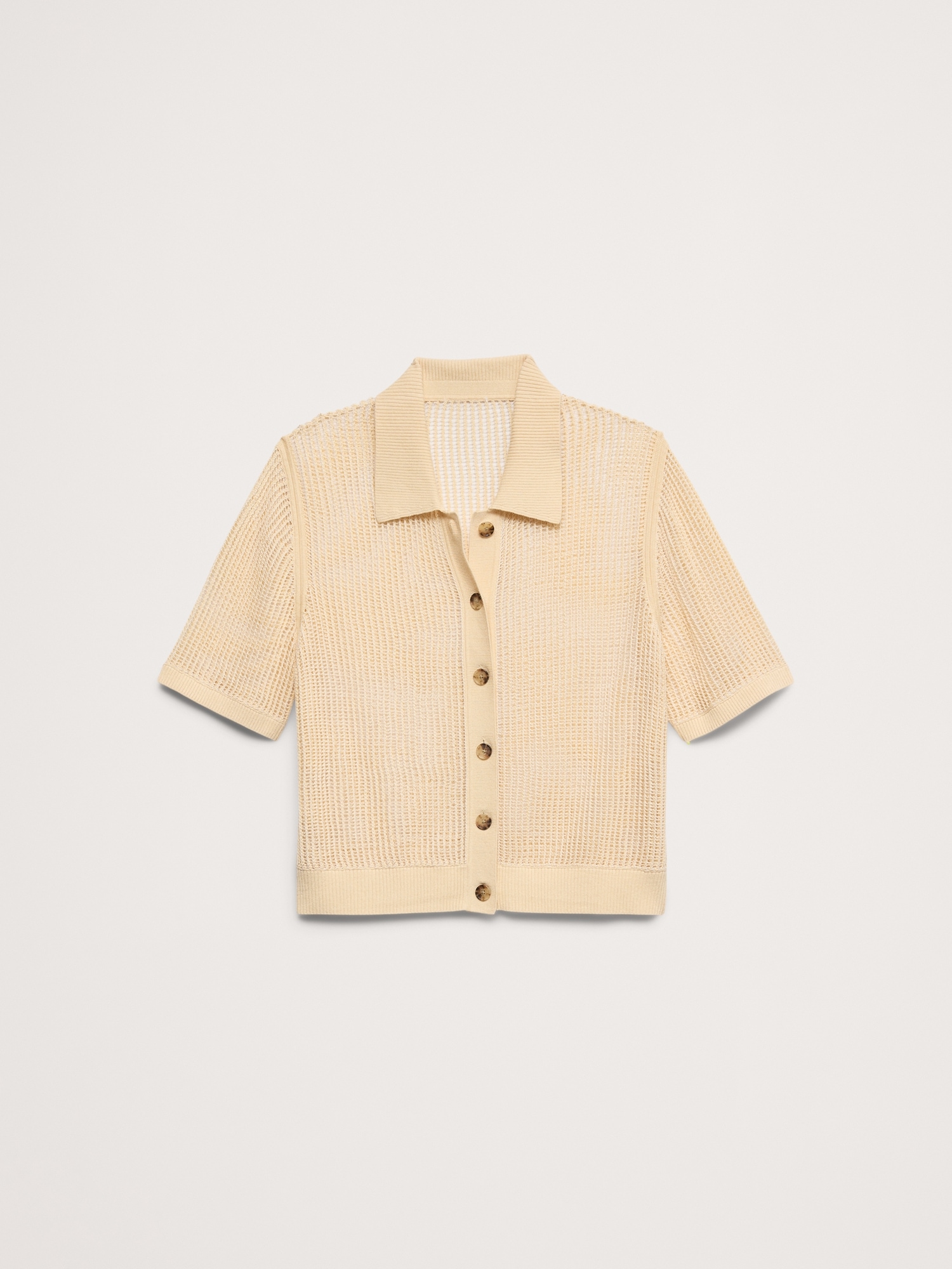 Image number 4 showing, Mesh Polo Cardigan