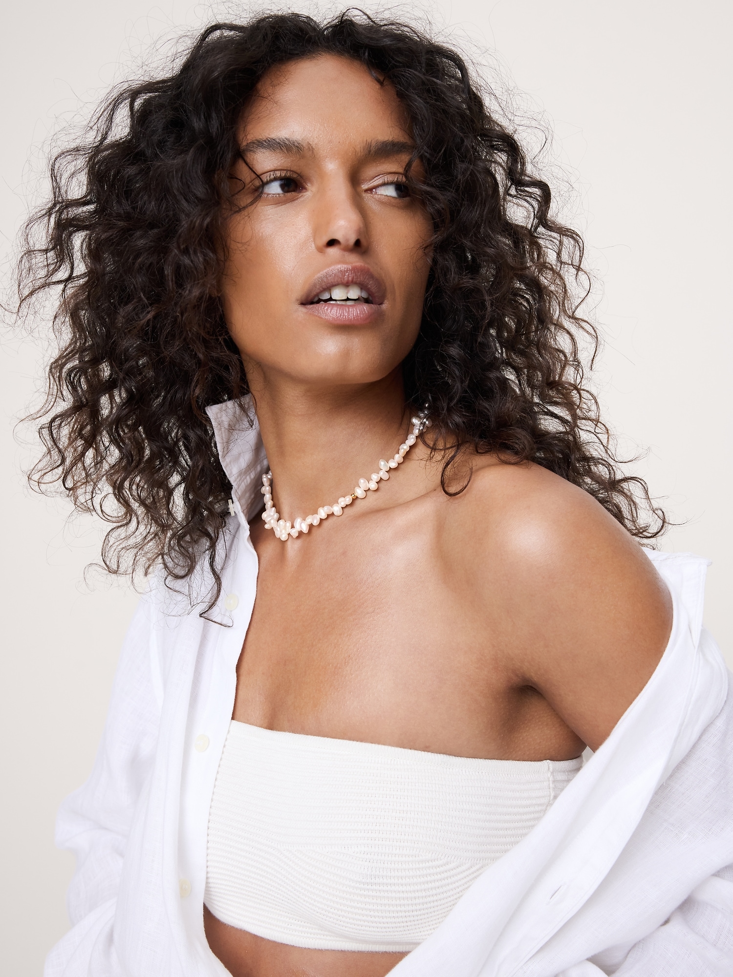 Image number 2 showing, Pearly Drop Necklace by Anni Lu