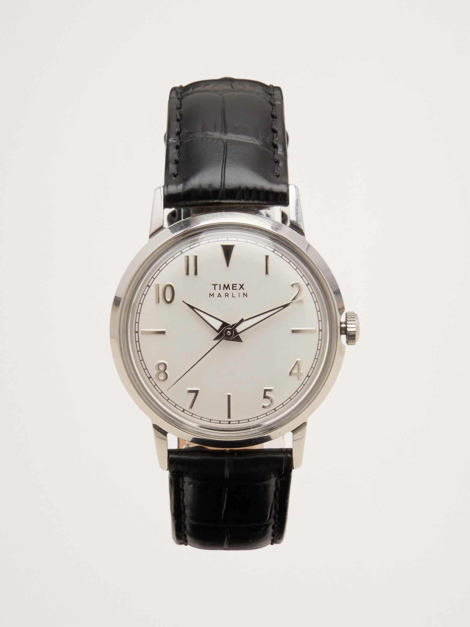 Image number 1 showing, Marlin Quartz 34mm Leather Strap Watch By Timex
