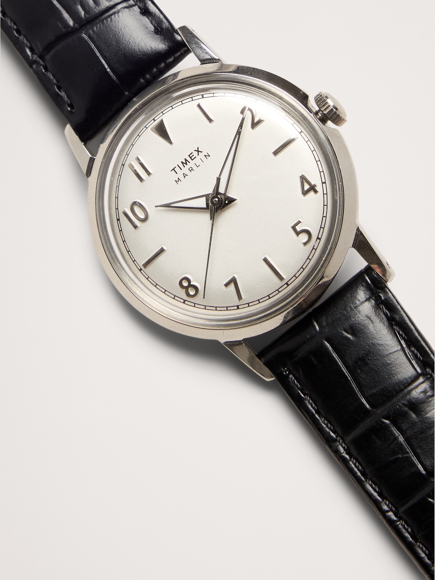 Image number 2 showing, Marlin Quartz 34mm Leather Strap Watch By Timex