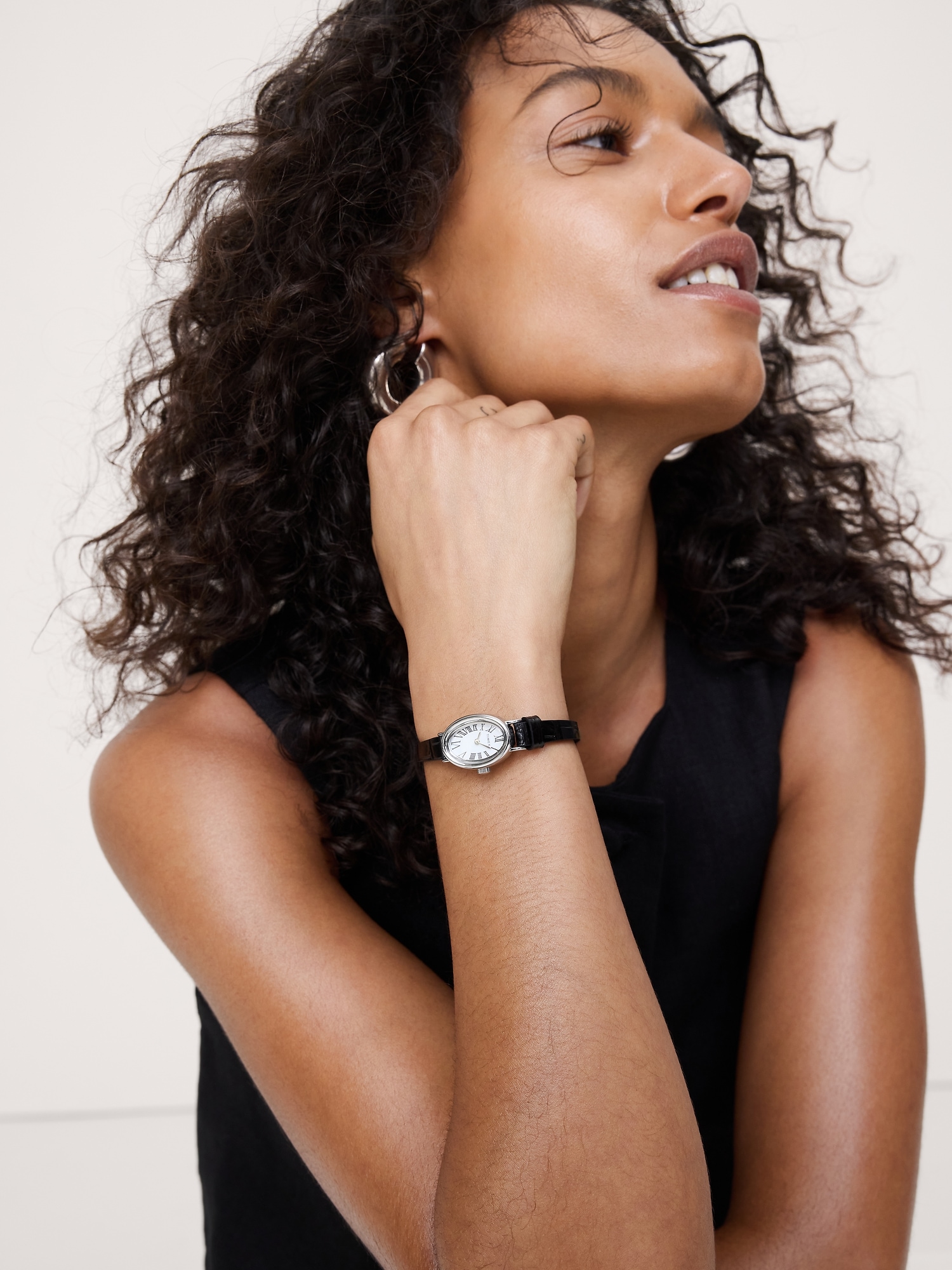 Image number 3 showing, Cavatina Watch with Leather Strap by Timex
