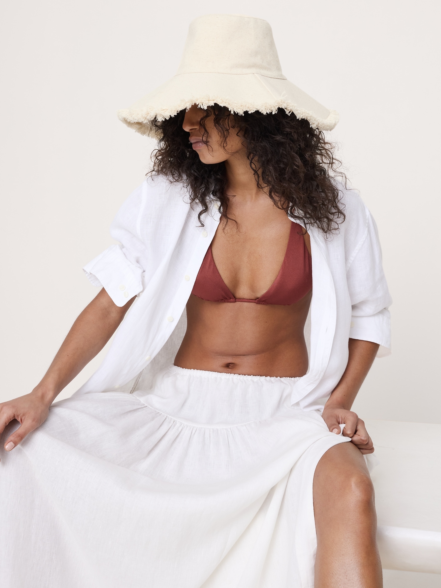 Image number 2 showing, Fringed Canvas Packable Sun Hat By Hat Attack