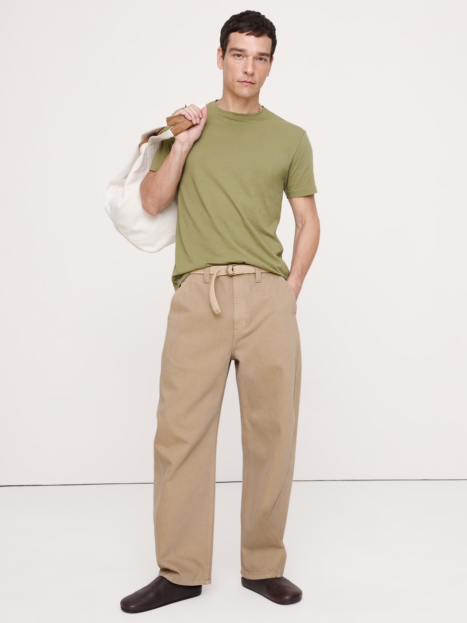 Image number 3 showing, Lightweight Cotton Crew-Neck T-Shirt