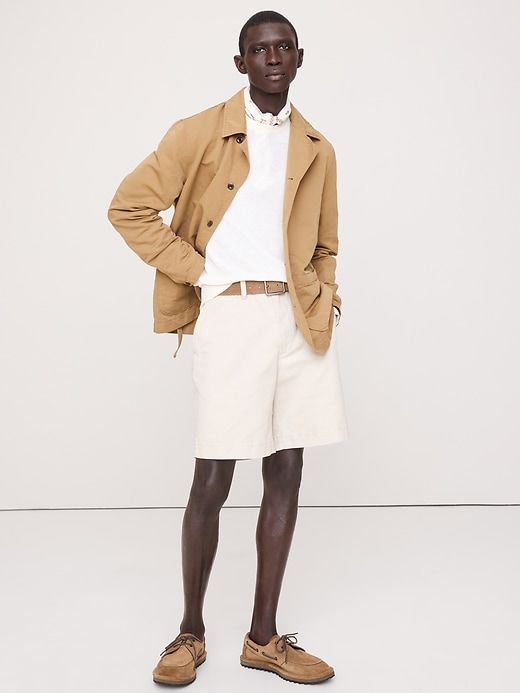 Italian Linen-Cotton Shirt Jacket | Banana Republic