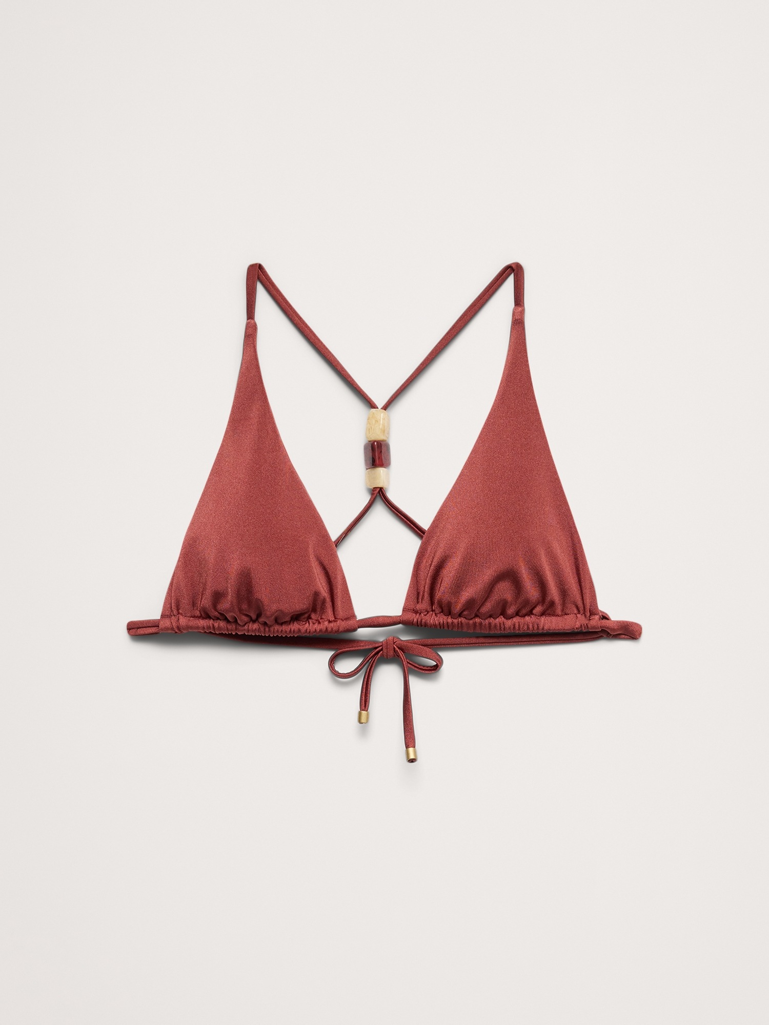 Женский топ Banana Republic Terra Halter Triangle Top By Vitamin A, цвет: Красный — фото 4