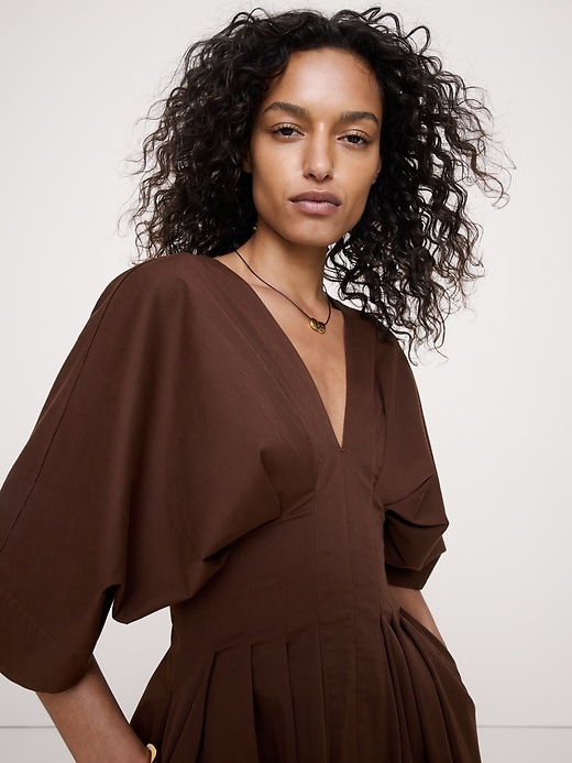banana republic pleated shirt dress Pleated Midi Shirtdress