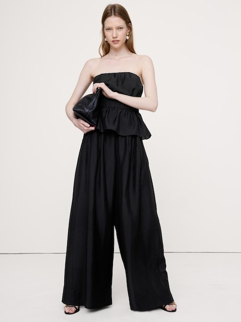 High-Rise Wide-Leg Palazzo Pant