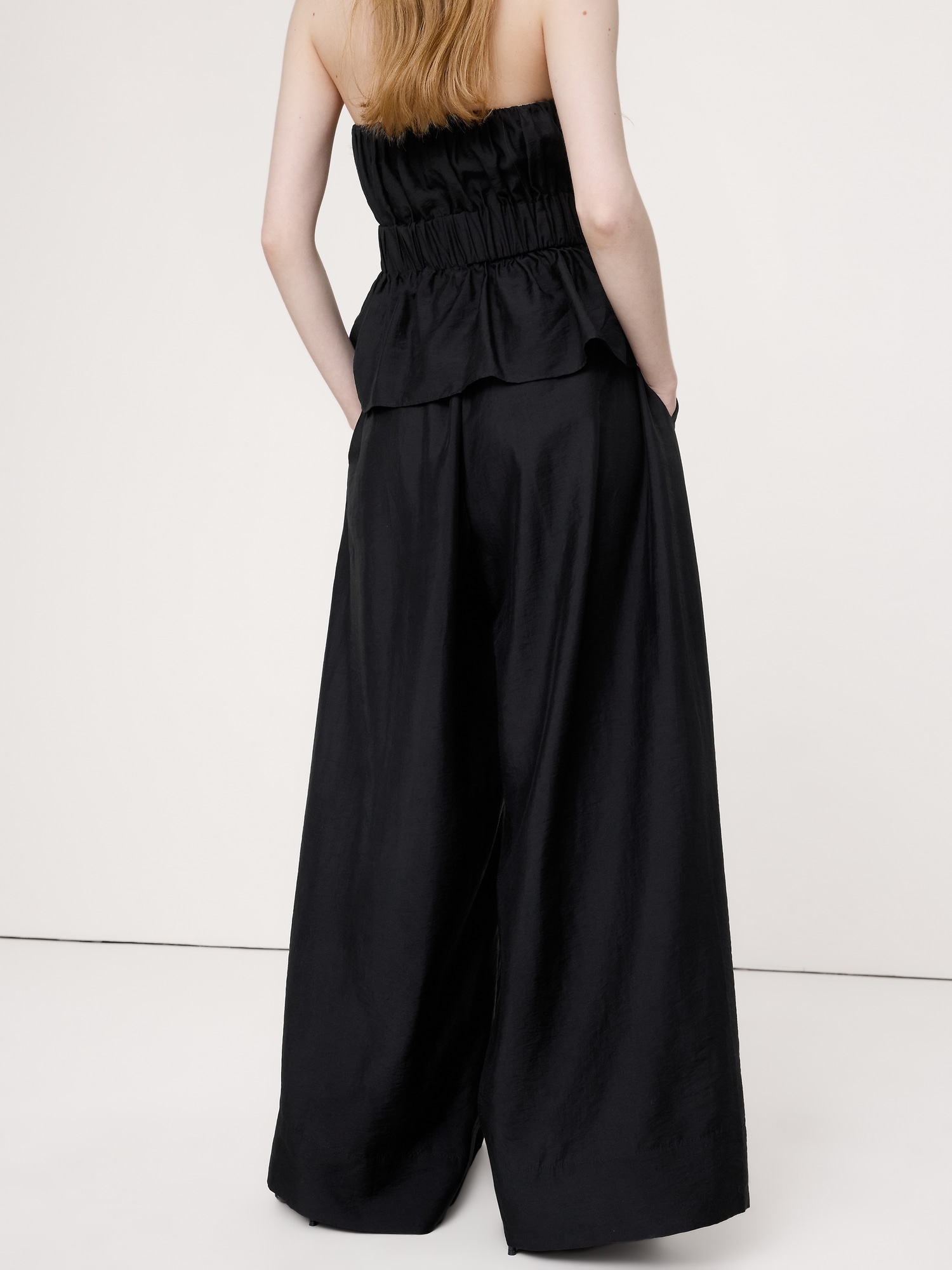 Image number 2 showing, High-Rise Wide-Leg TENCEL™-Nylon Palazzo Pant