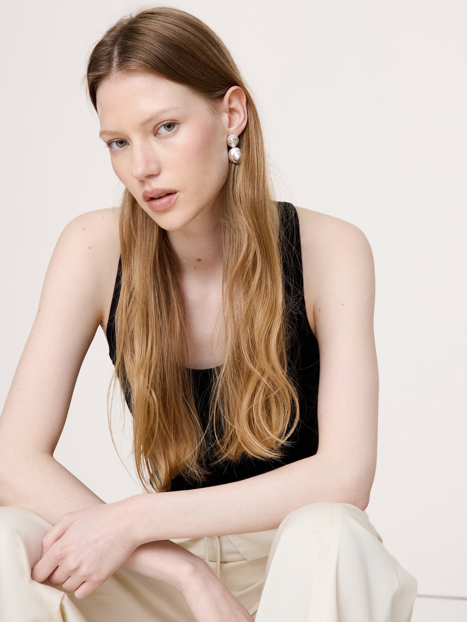 Image number 2 showing, Spiral Sphere Drop Earring