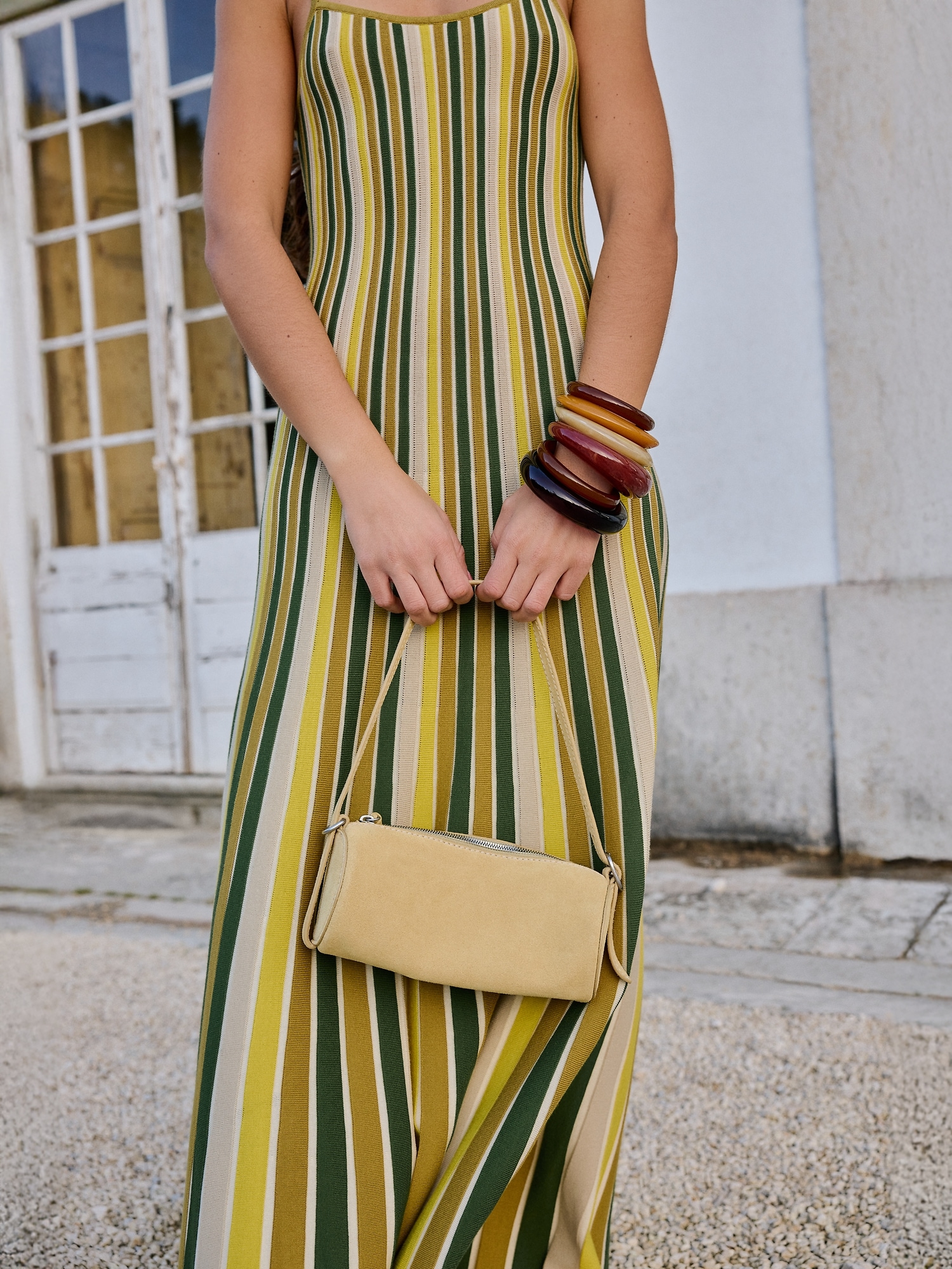 Image number 7 showing, Sculpted Stripe Maxi Dress