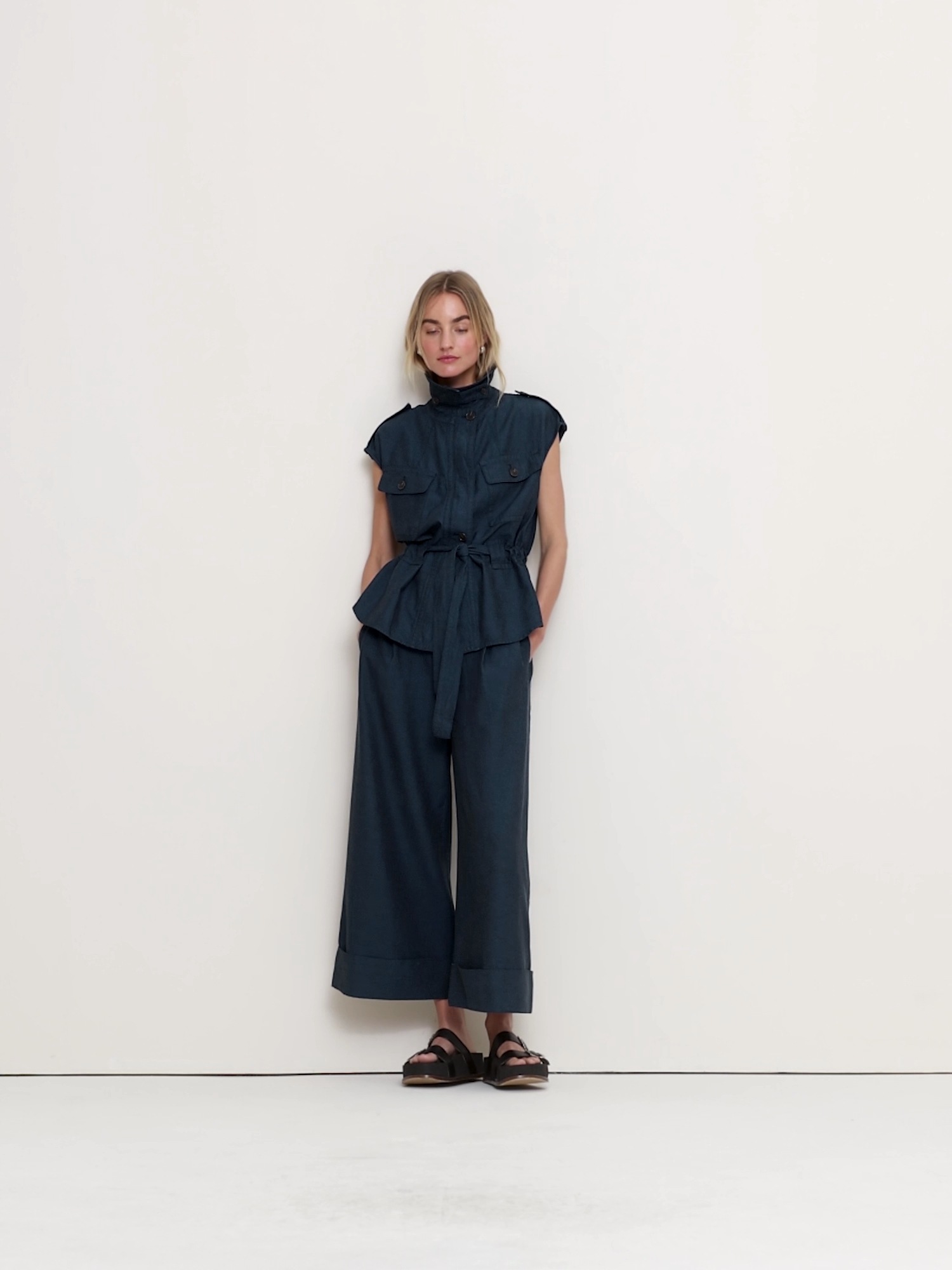 TENCEL-Cotton-Linen Utility Vest - thumbnail 8
