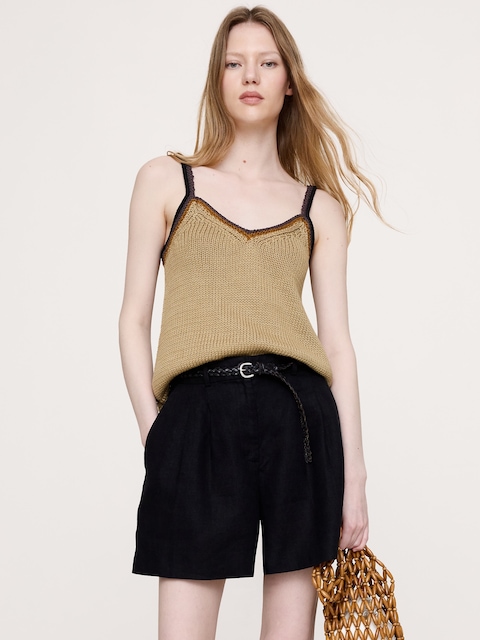 Coastal Cotton V-Neck Sweater Tank