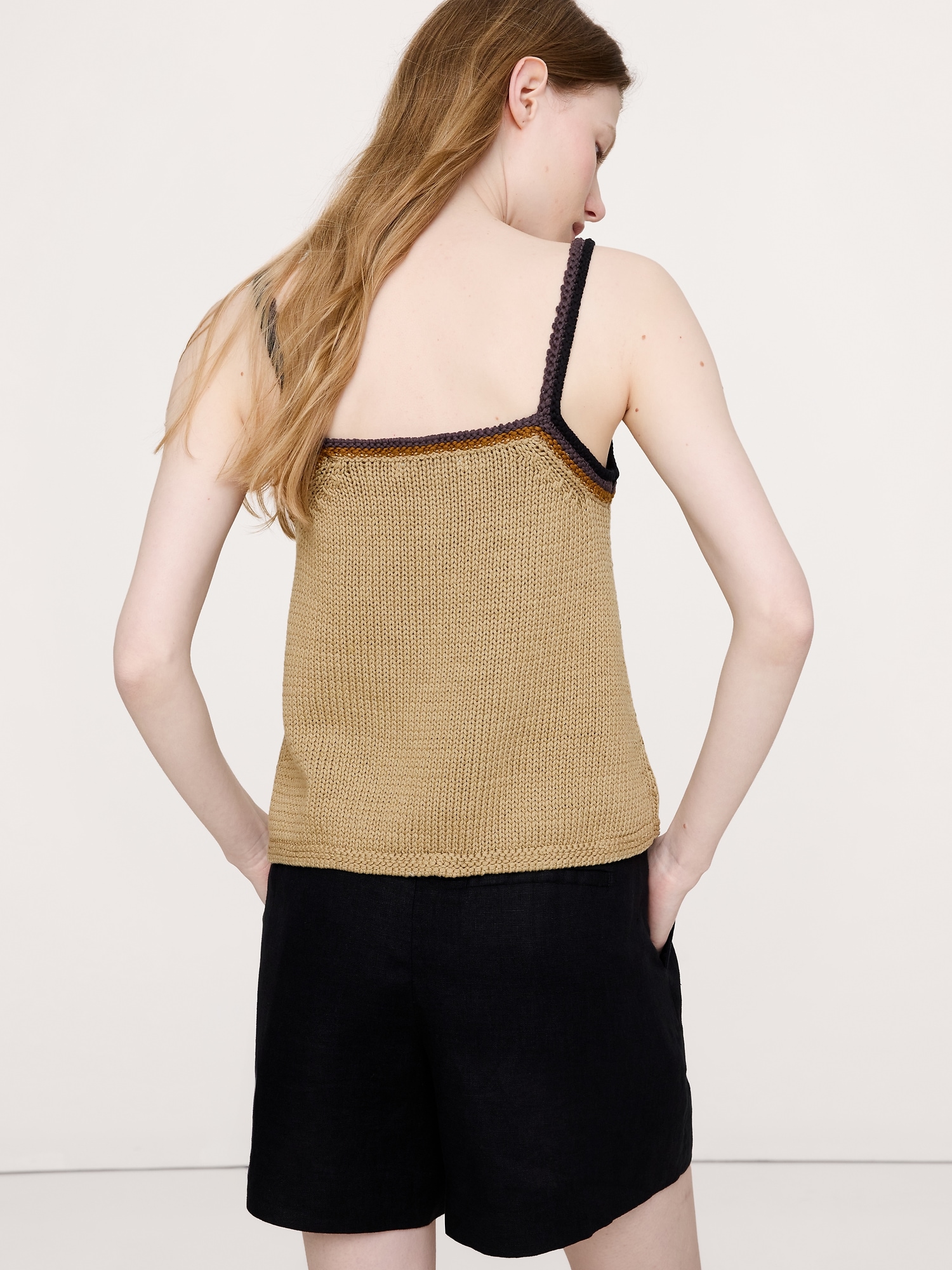 Image number 2 showing, Coastal Cotton V-Neck Sweater Tank