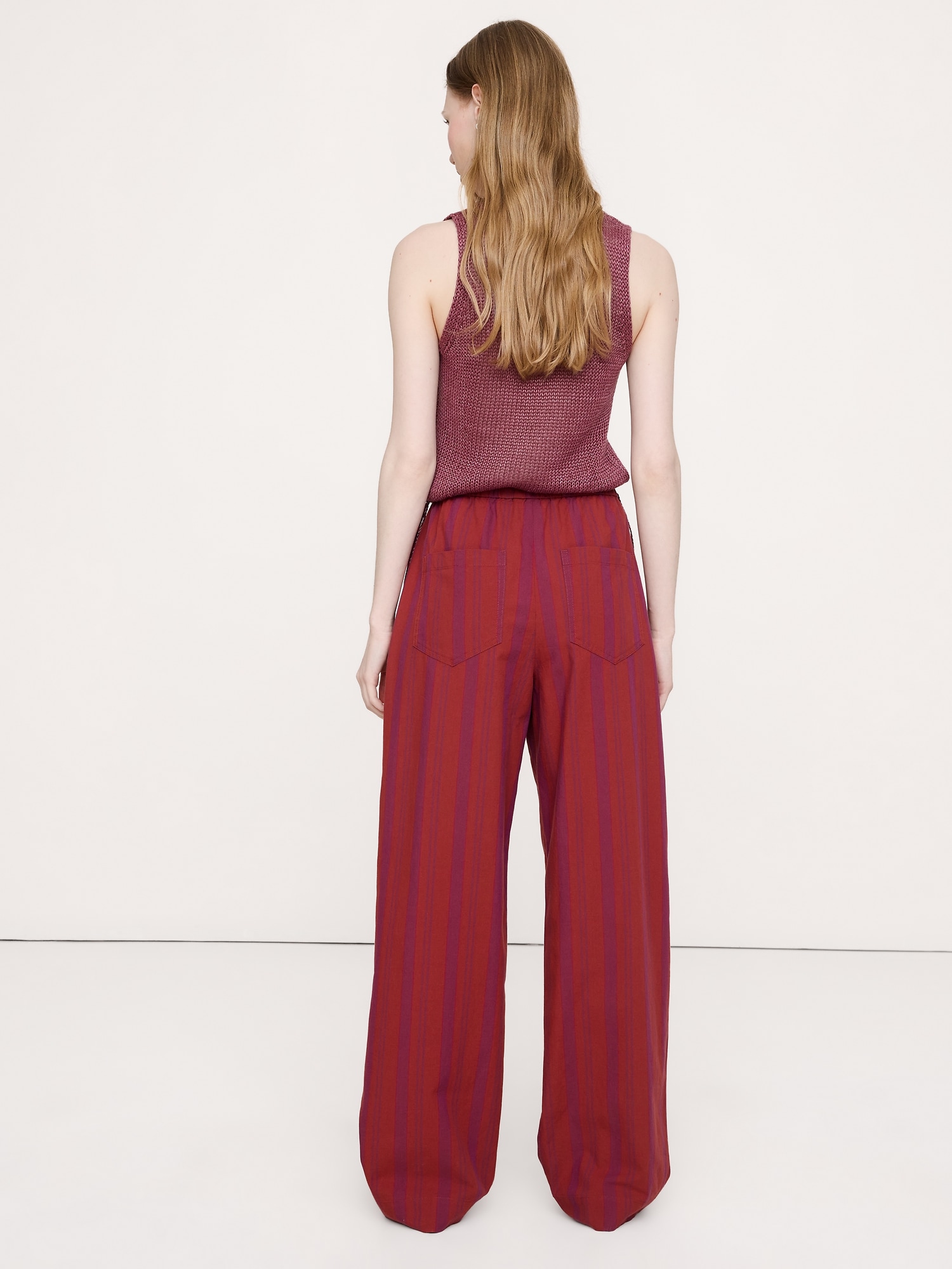 Image number 5 showing, Cotton Pull-On Side-Tie Pant