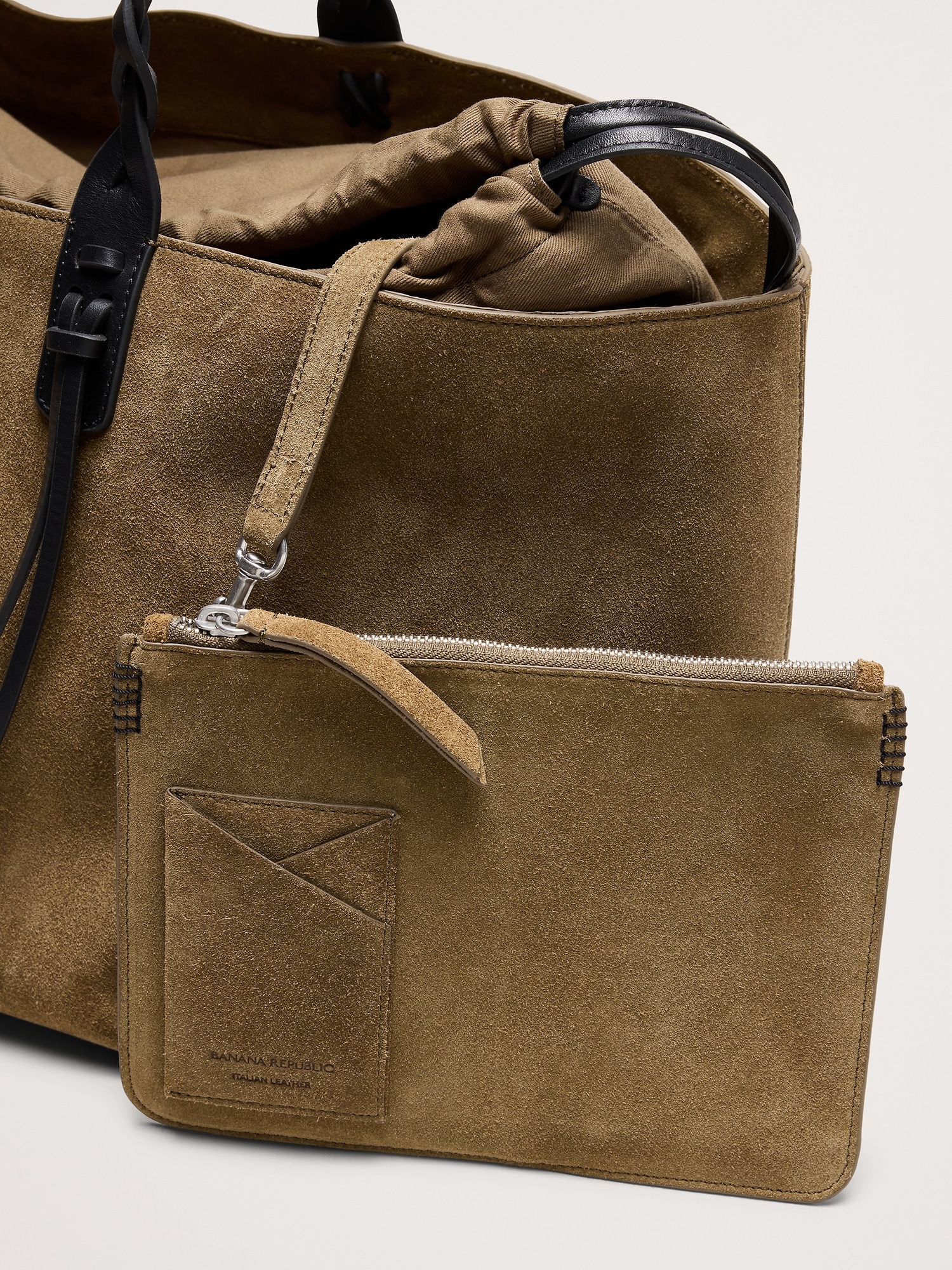 Image number 6 showing, Large Leather East-West Tote