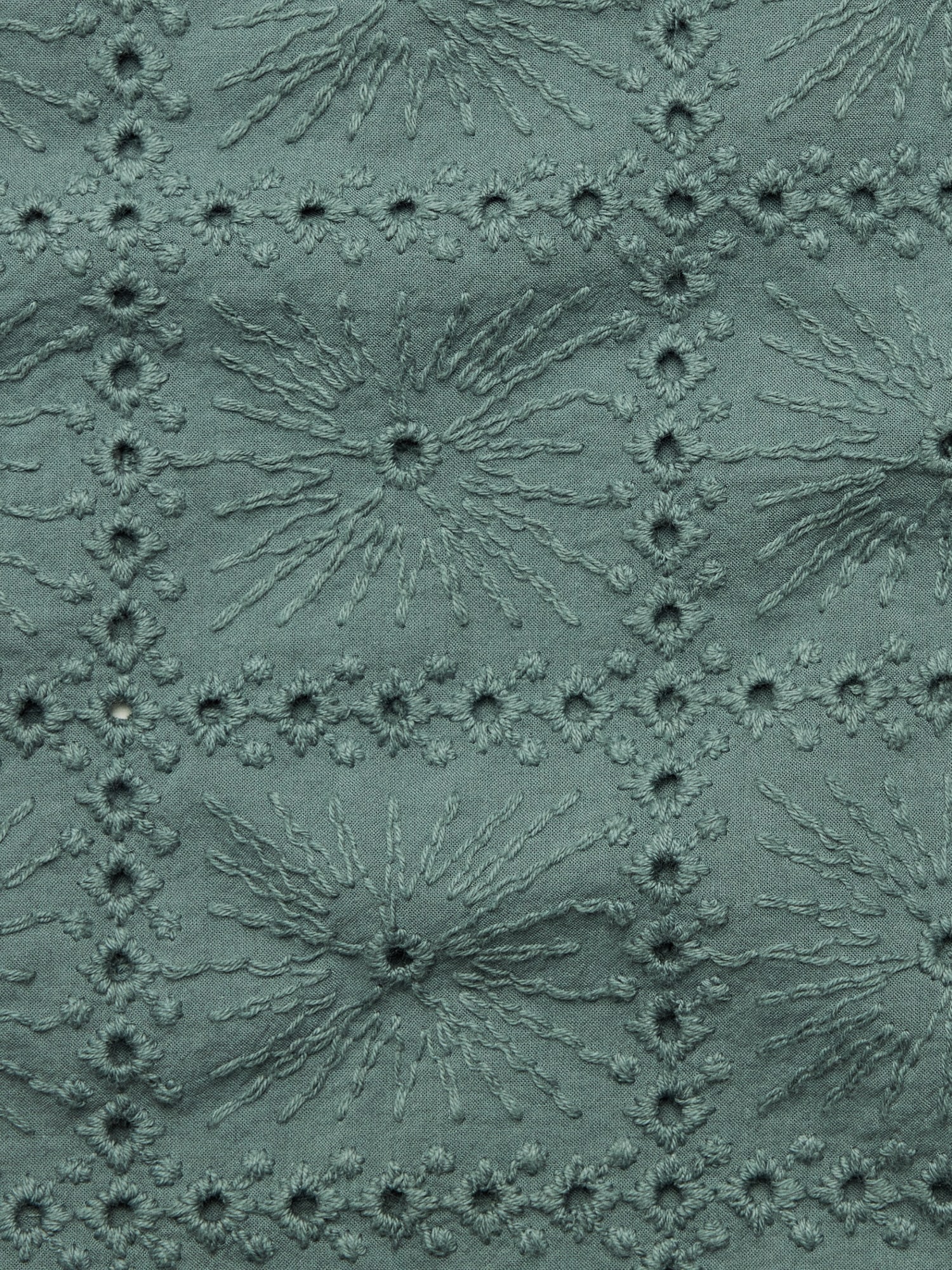 Image number 2 showing, Relaxed-Fit Embroidered Cotton Eyelet Resort Shirt