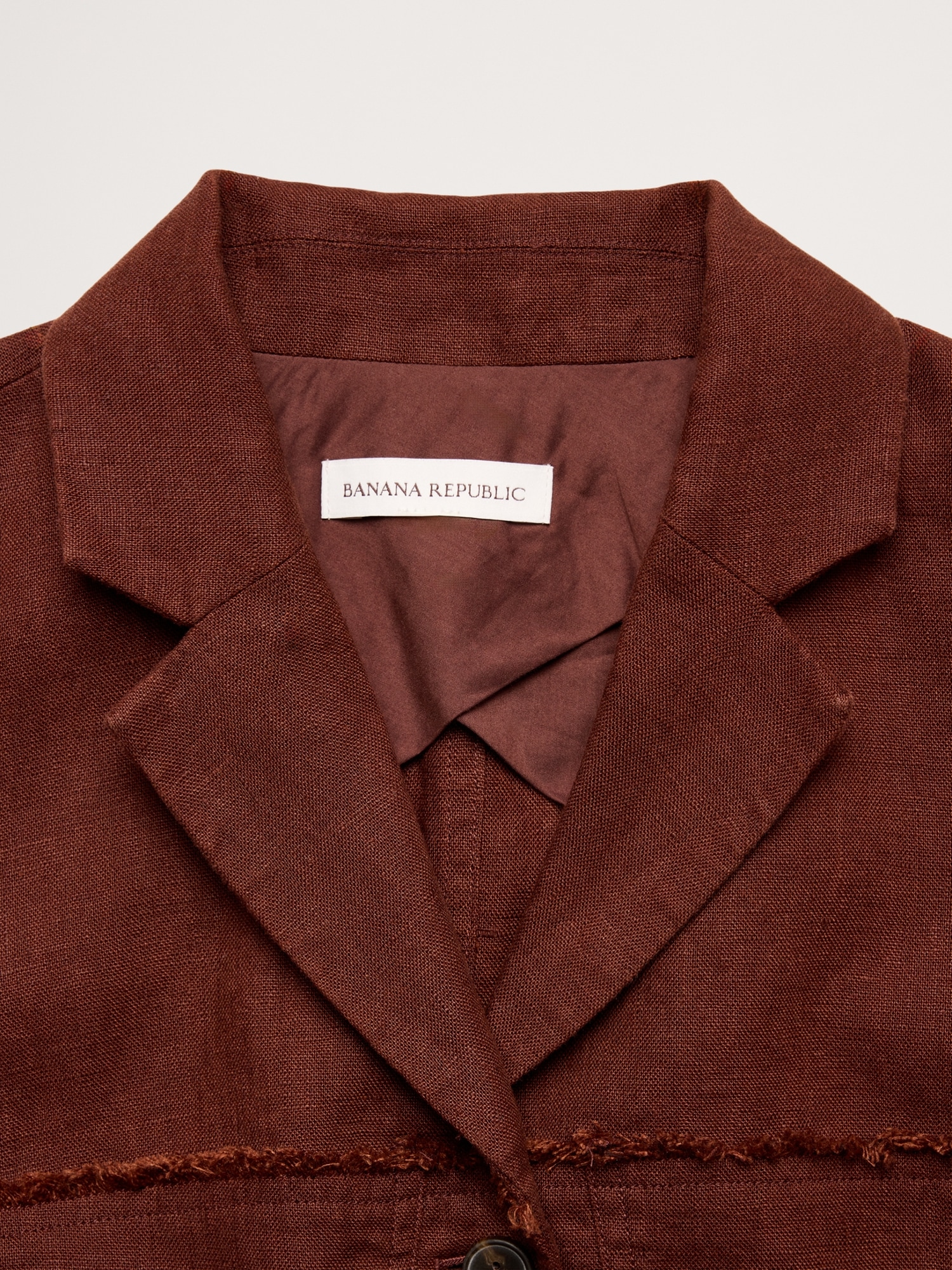 Image number 7 showing, Fringe Linen Blazer