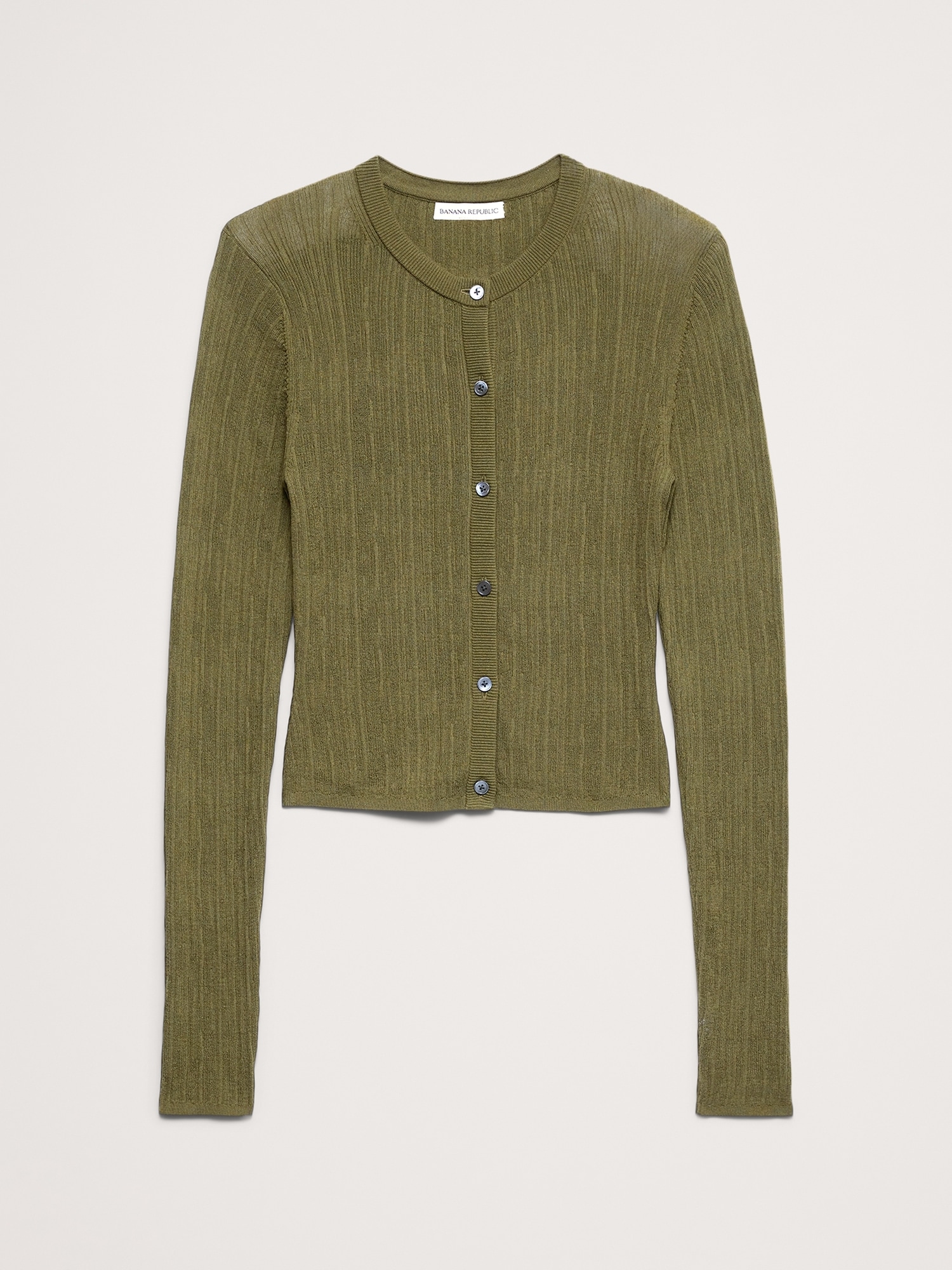 Image number 5 showing, Crinkle Knit Cropped Cardigan