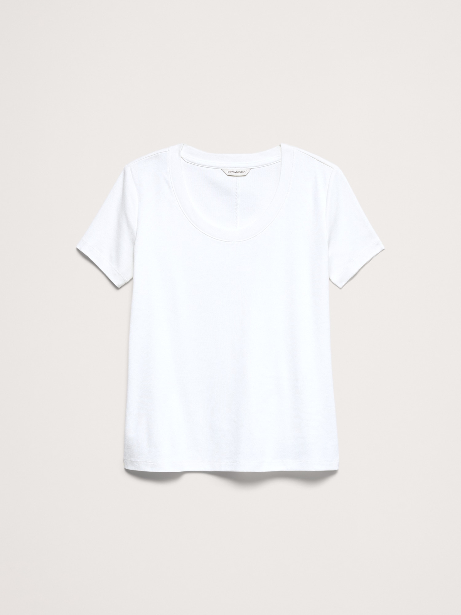 Image number 4 showing, Minimalist Cotton Scoop-Neck T-Shirt