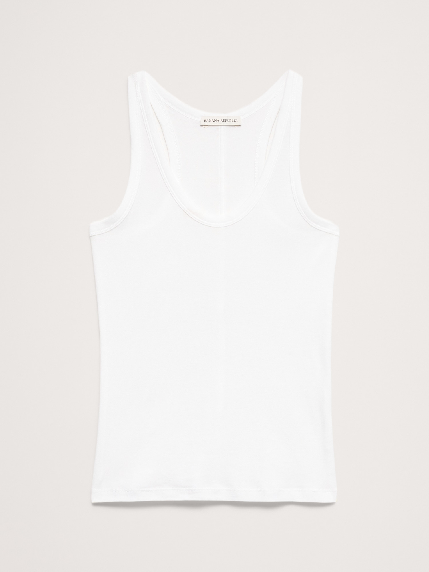 Image number 4 showing, Airy Cotton Scoop-Neck Tank