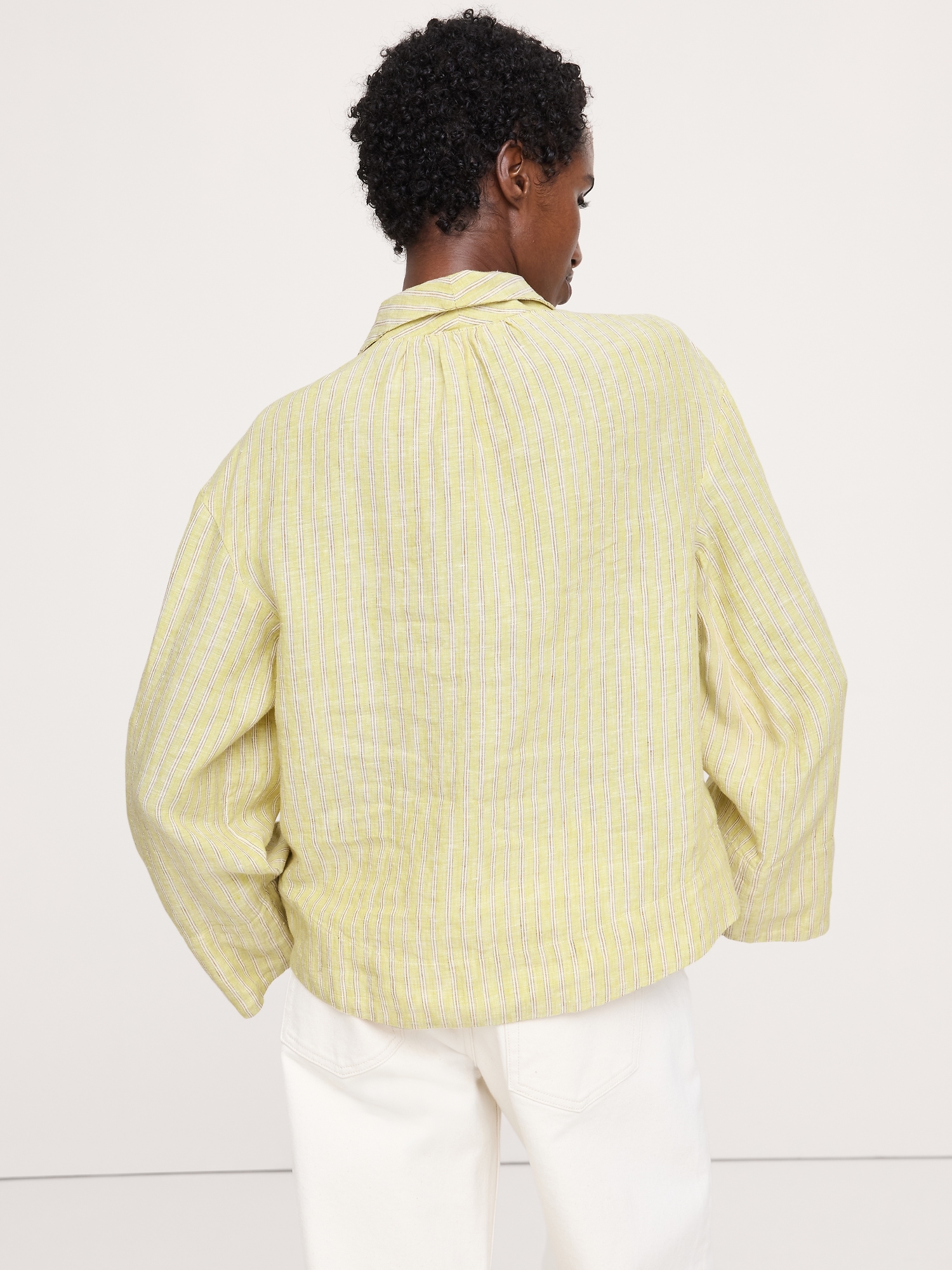 Image number 6 showing, Linen Popover Top