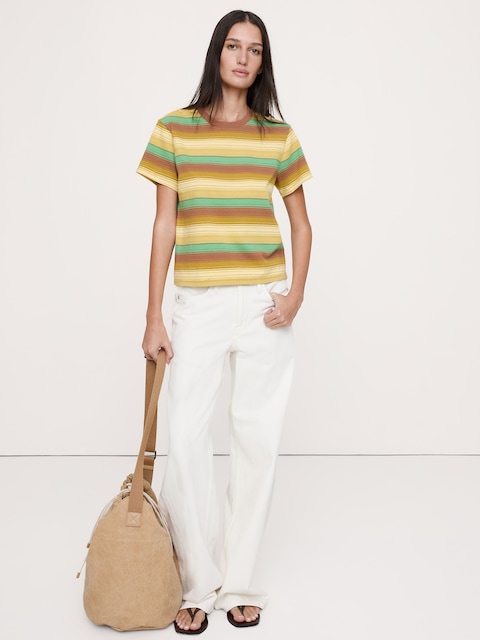 Vintage Cotton Crew-Neck T-Shirt