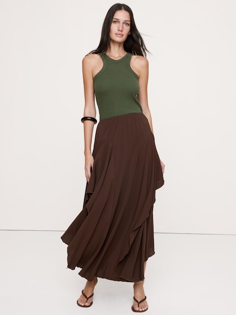 Ribbed V-Neck Tank