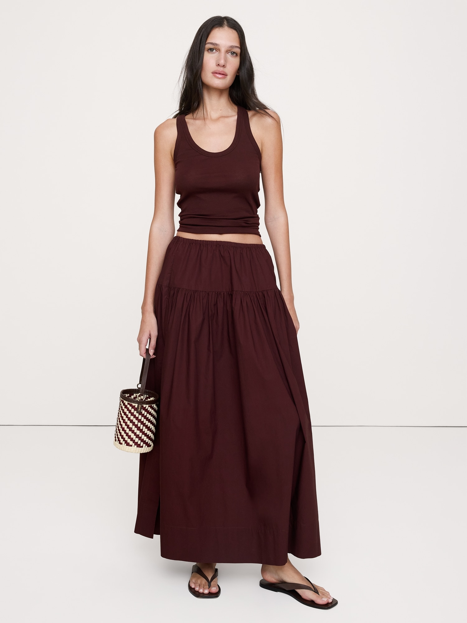 Image number 1 showing, Airy Cotton Scoop-Neck Tank