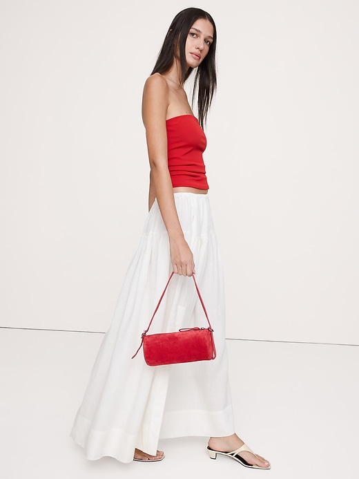 Leather Barrel Bag | Banana Republic
