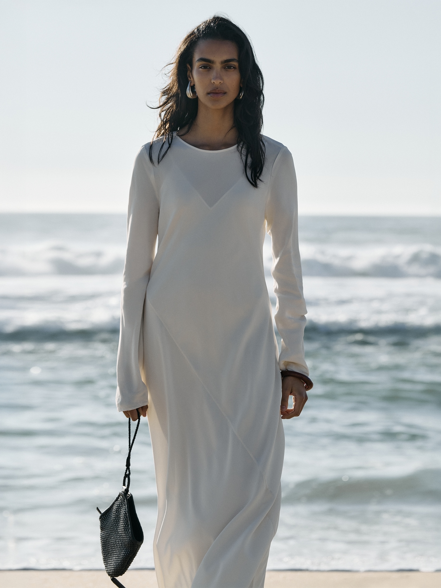 Image number 6 showing, Bias-Cut Chiffon Maxi Dress