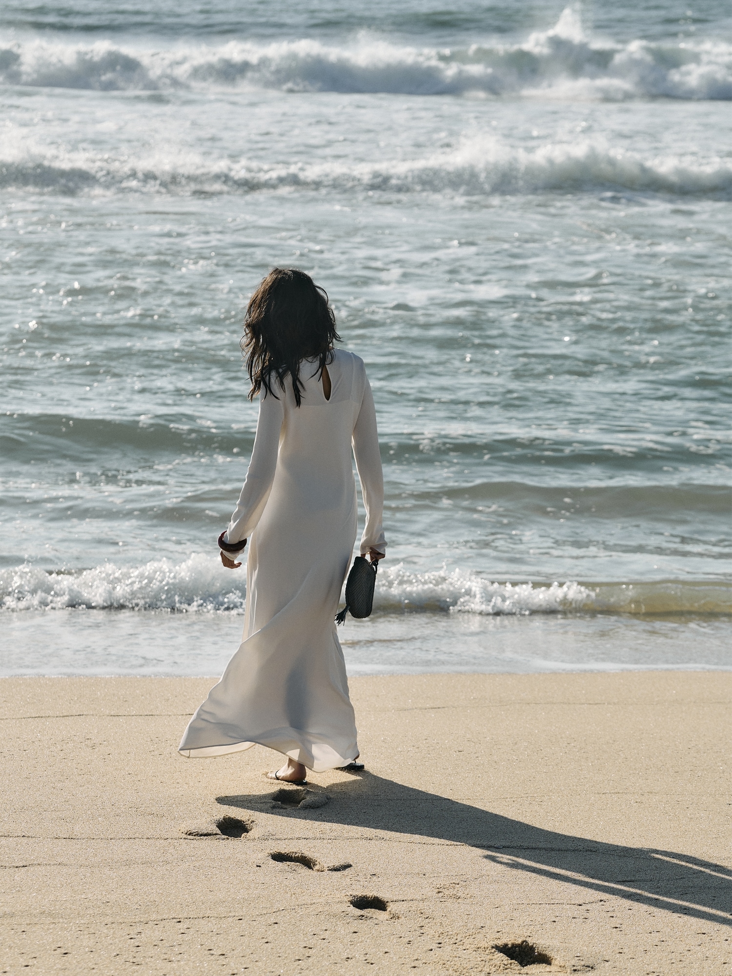 Image number 7 showing, Bias-Cut Chiffon Maxi Dress