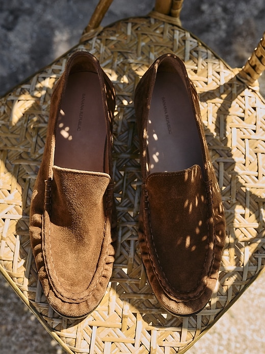 Suede Moc-Toe Loafer | Banana Republic
